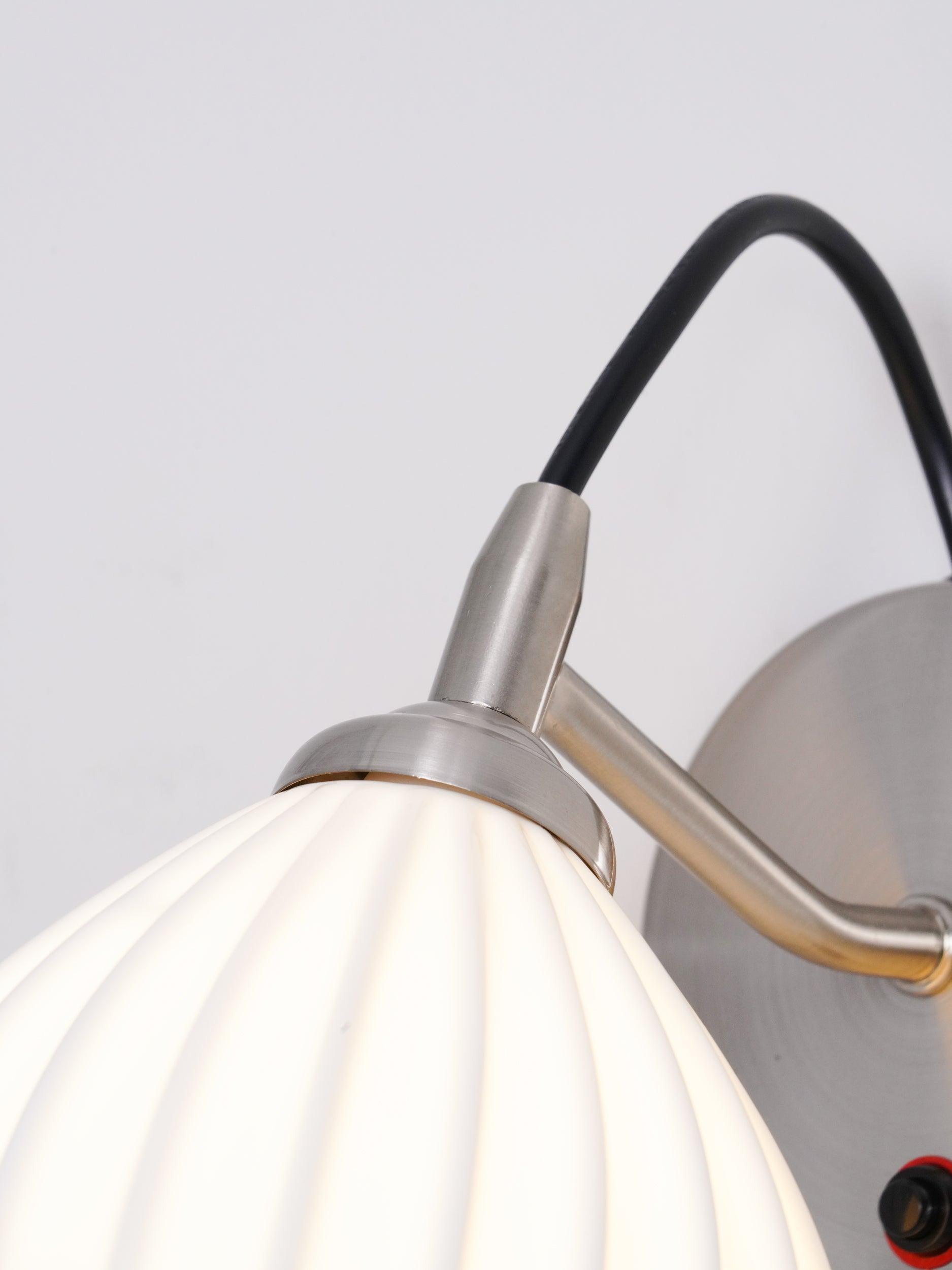 Zotalisra Modern Minimalist Ribbed Ceramic Wall light