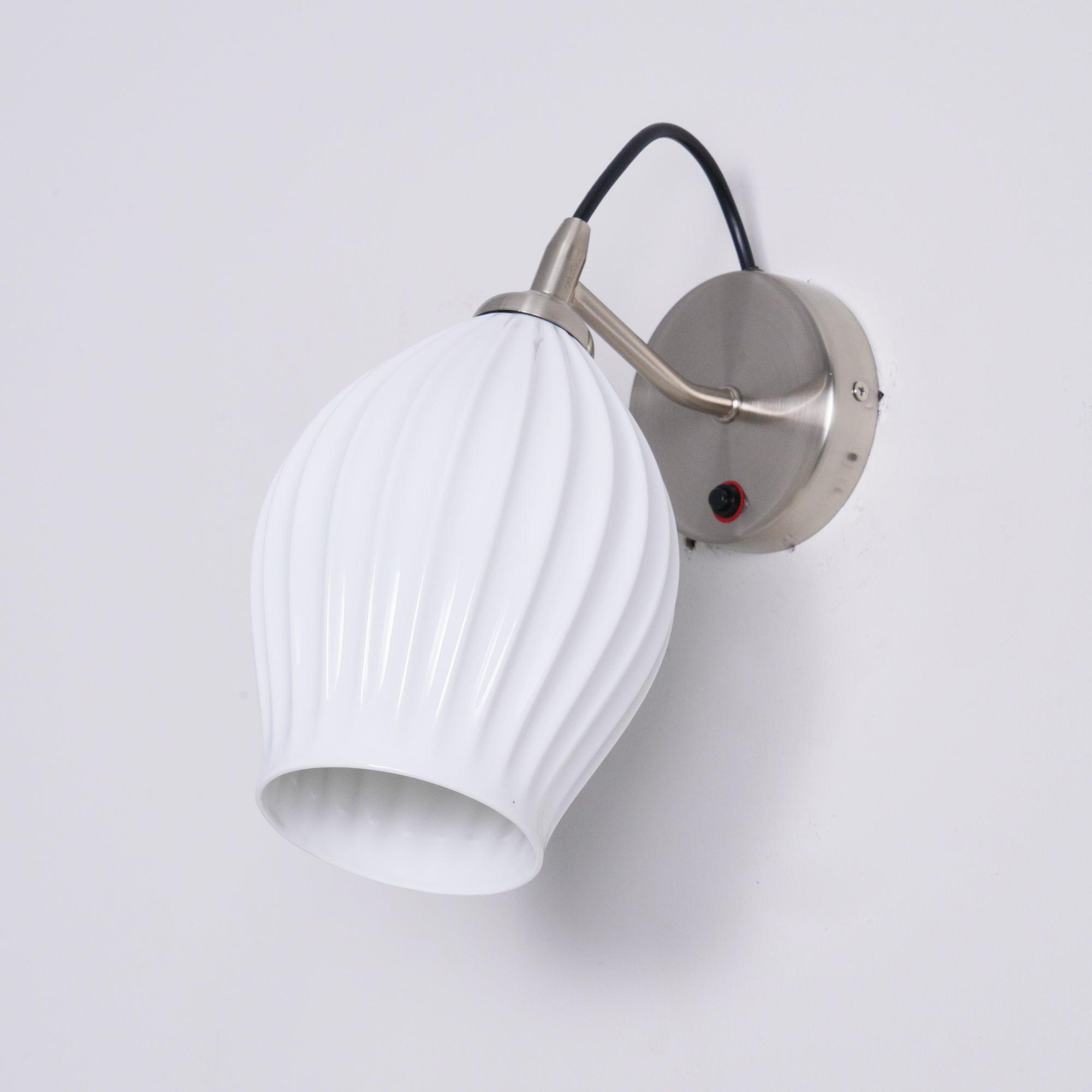 Zotalisra Modern Minimalist Ribbed Ceramic Wall light