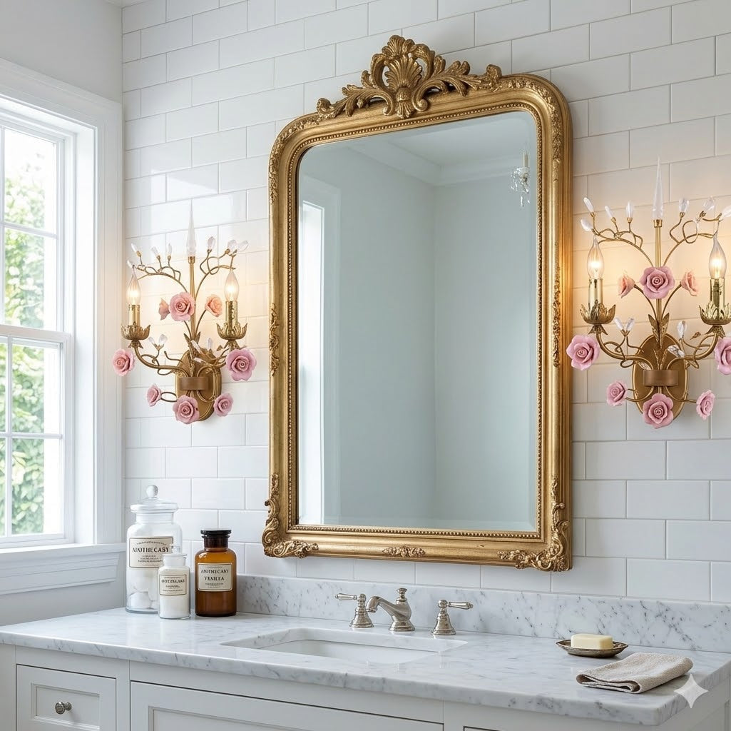 Roselyn Ceramic Vine Sconce