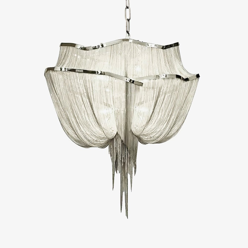 Ardelella Chandelier Aluminum Chains Shimmering Nickel
