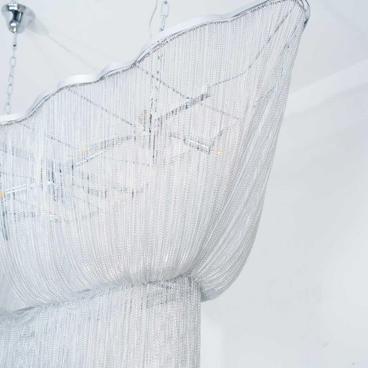 Ardelella Chandelier Aluminum Chains Shimmering Nickel