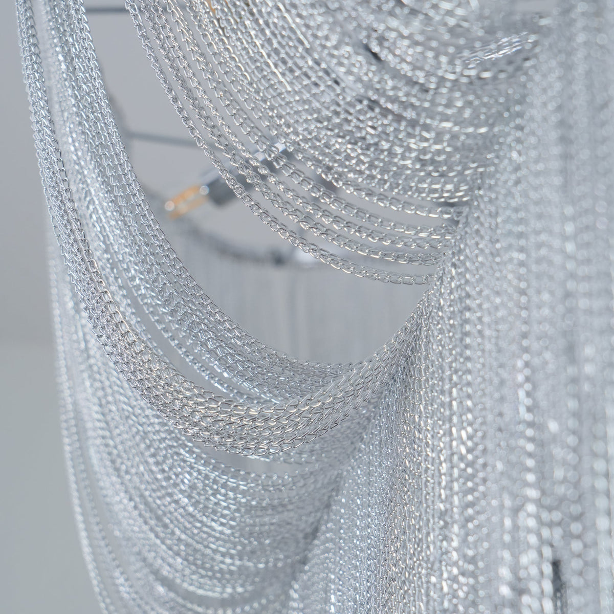 Ardelella Chandelier Aluminum Chains Shimmering Nickel