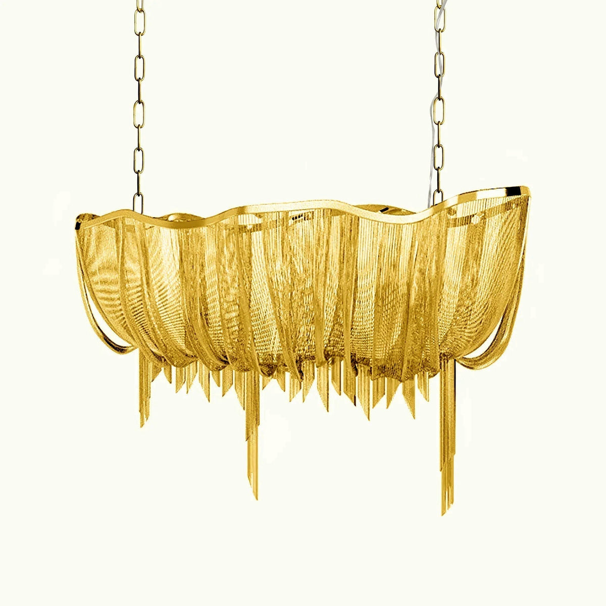 Ardelella Chandelier Aluminum Chains Shimmering Nickel