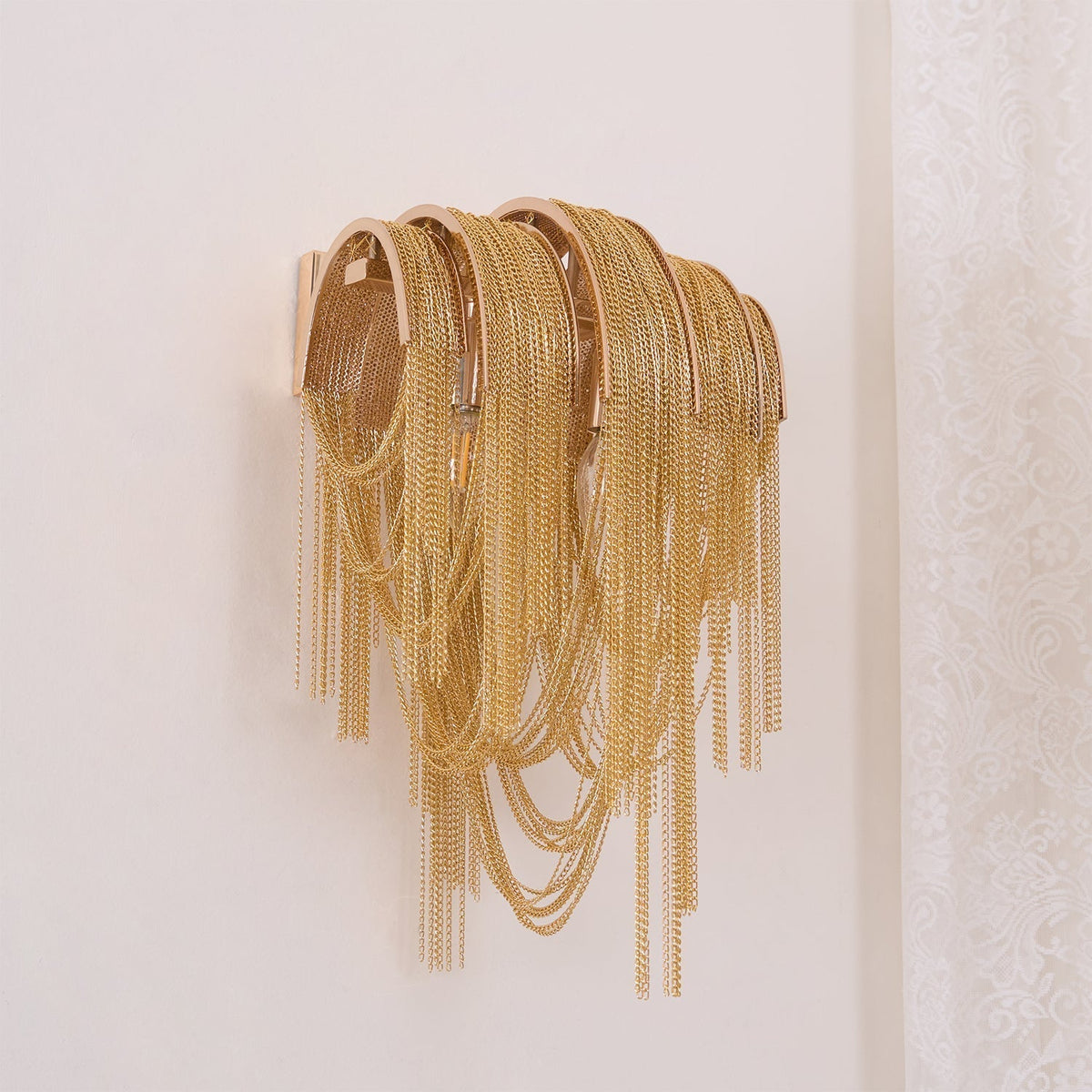 Chains Postmodern Luxury Tassel Wall Lamp