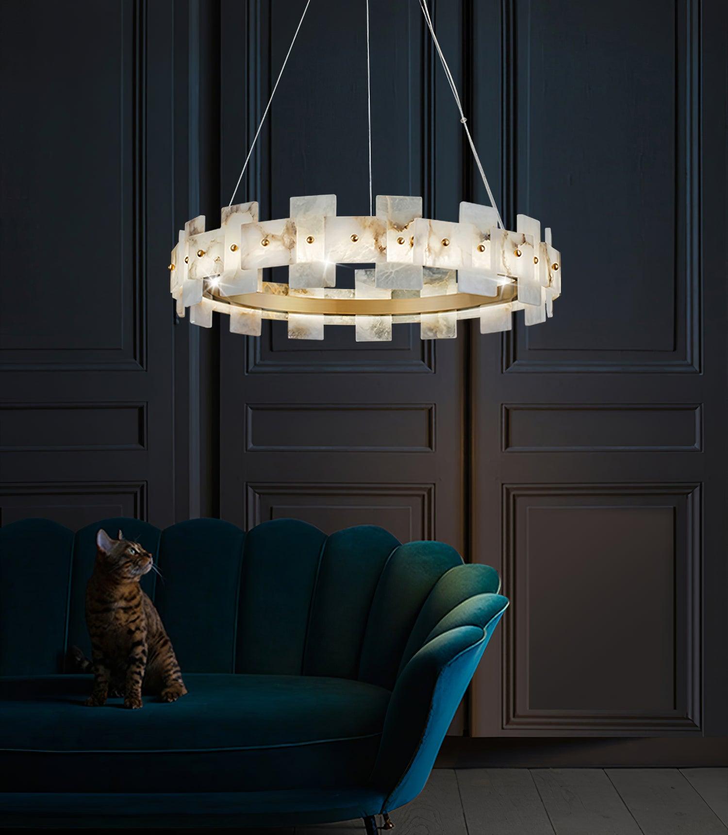 Kivren Alabaster Chandelier Light