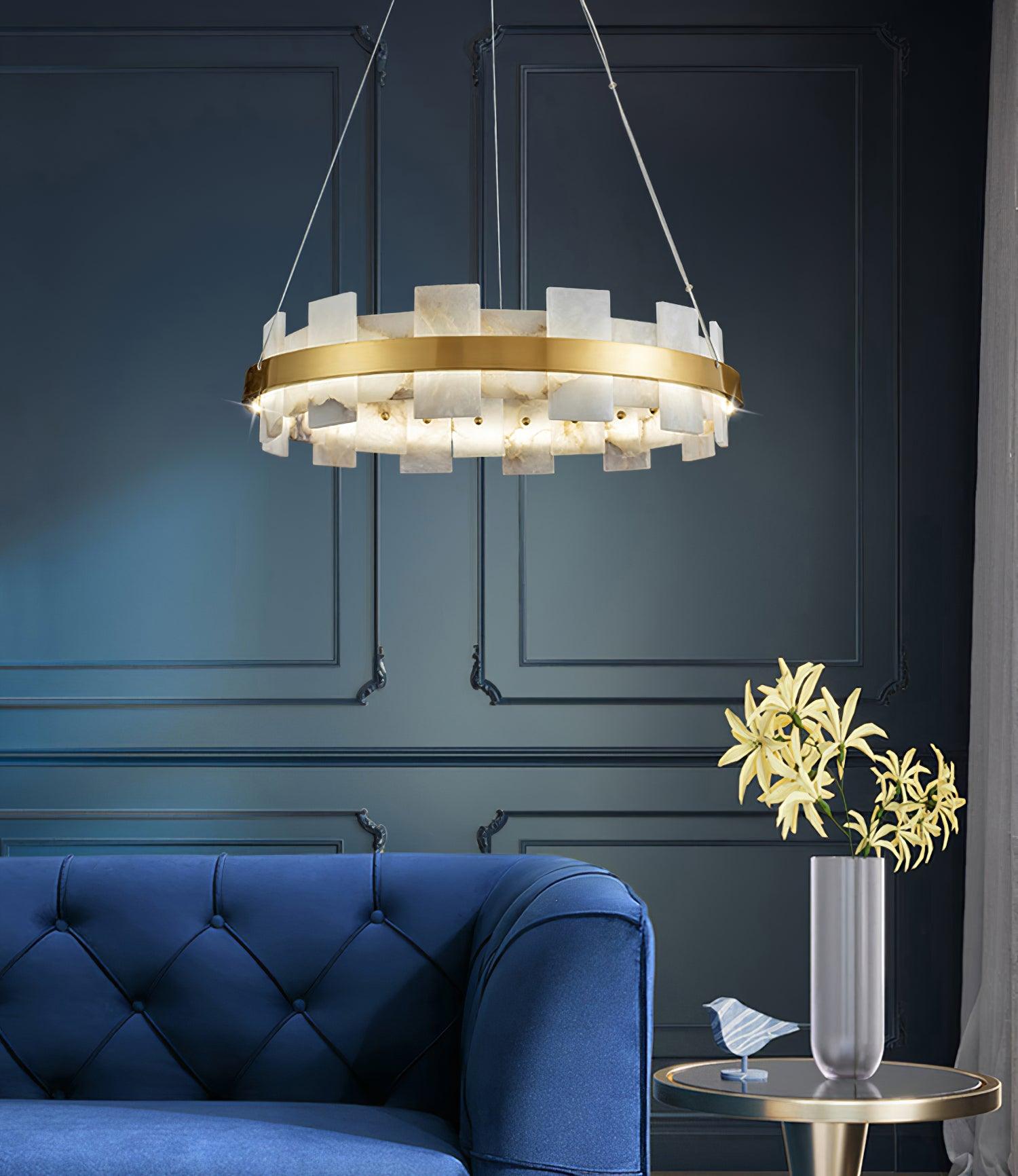 Kivren Alabaster Chandelier Light