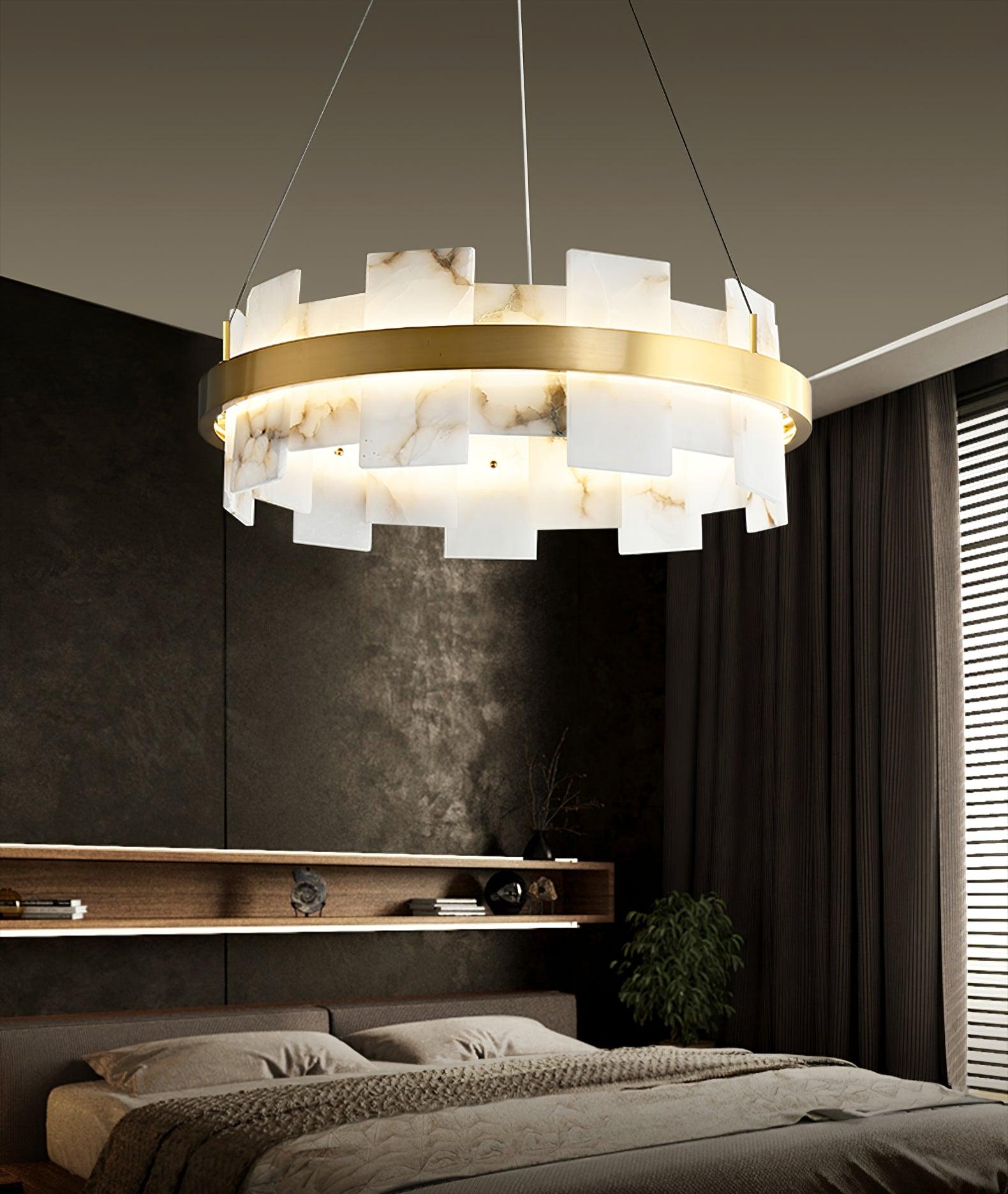Kivren Alabaster Chandelier Light