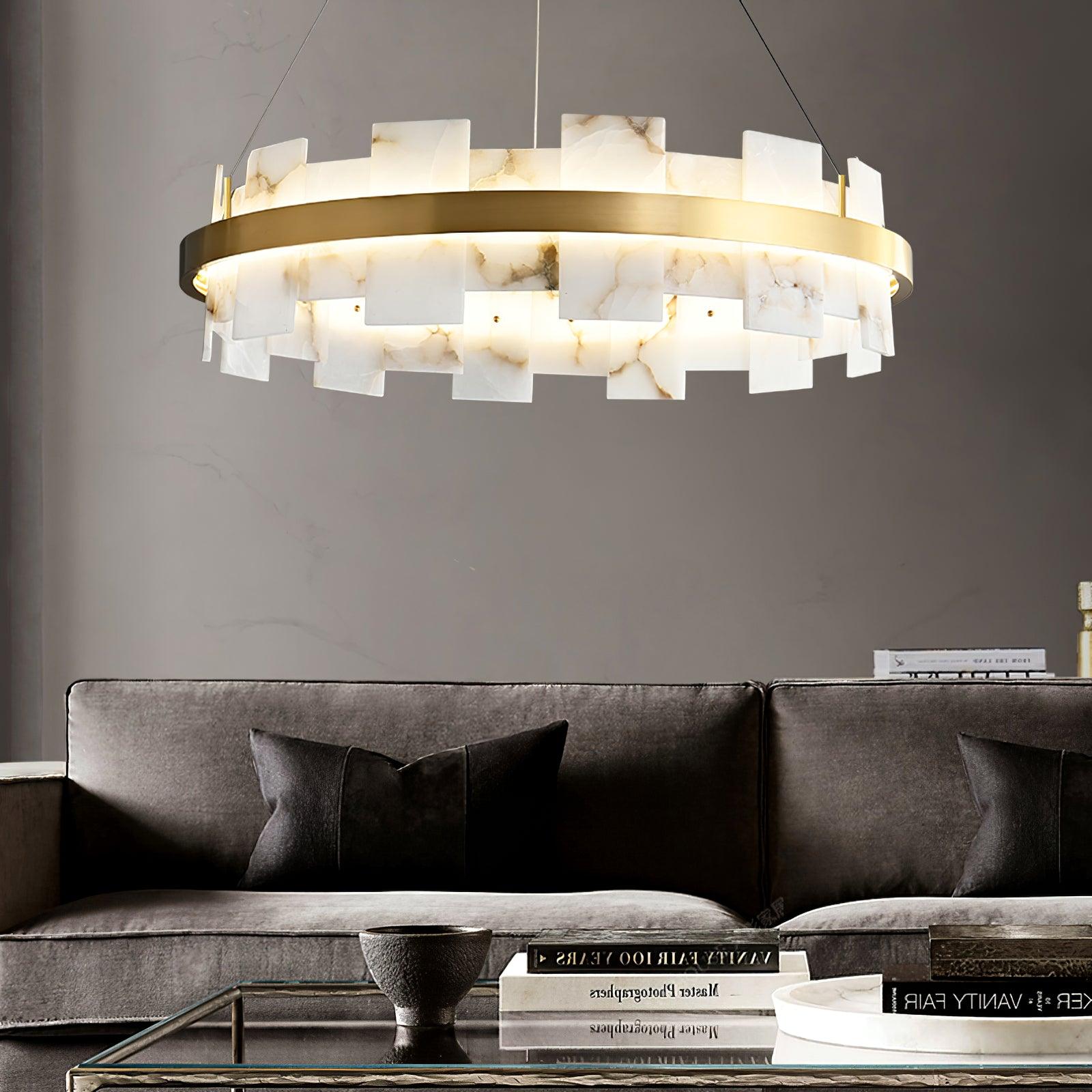 Kivren Alabaster Chandelier Light