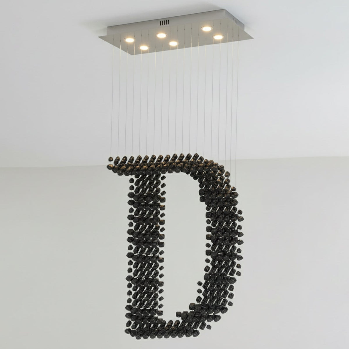 Orinridge Black Stones Chandelier
