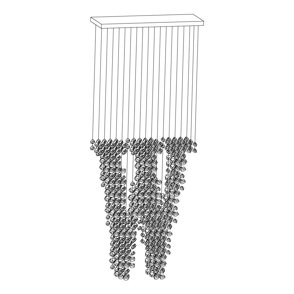 Ellie Modern Stone Chandeliers