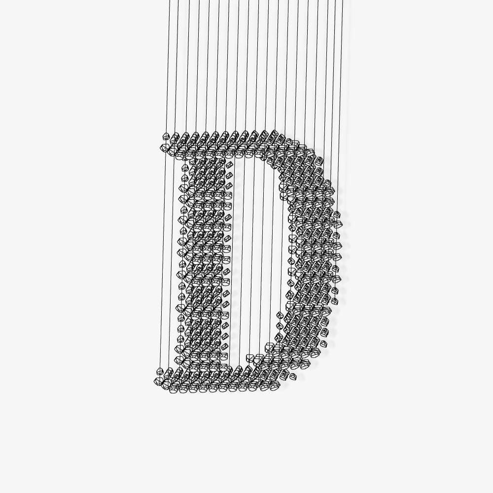 Sorelira Chandelier Charcoal Linear D