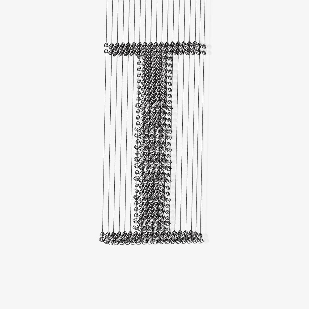 Orelelora Chandelier Charcoal Linear I