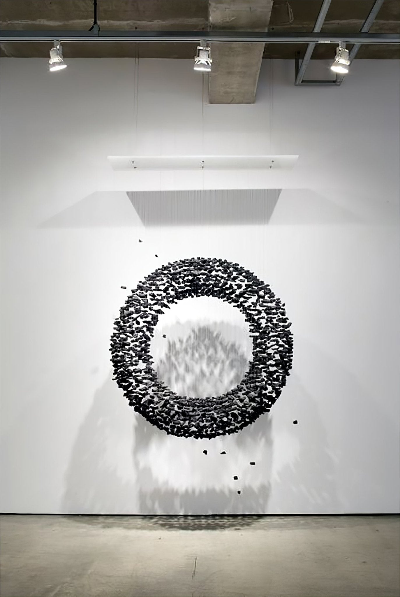 Arsilus Charcoal Stone Sculptural Chandelier Orbicular