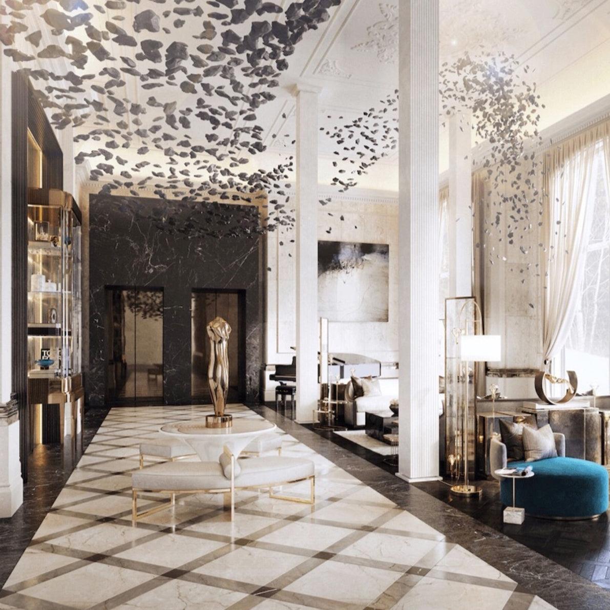 Orinridge Black Stones Chandelier