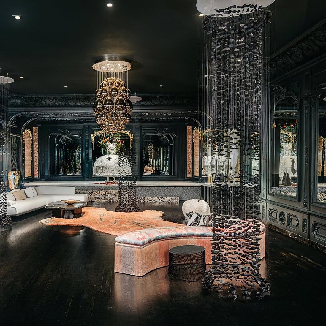 Orinridge Black Stones Chandelier