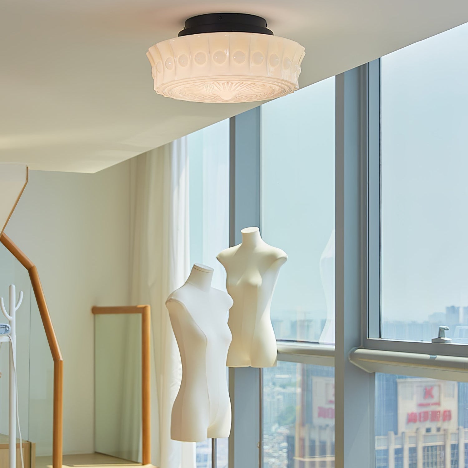 Norvale Charles Edwards Flush Mount Ceiling Light