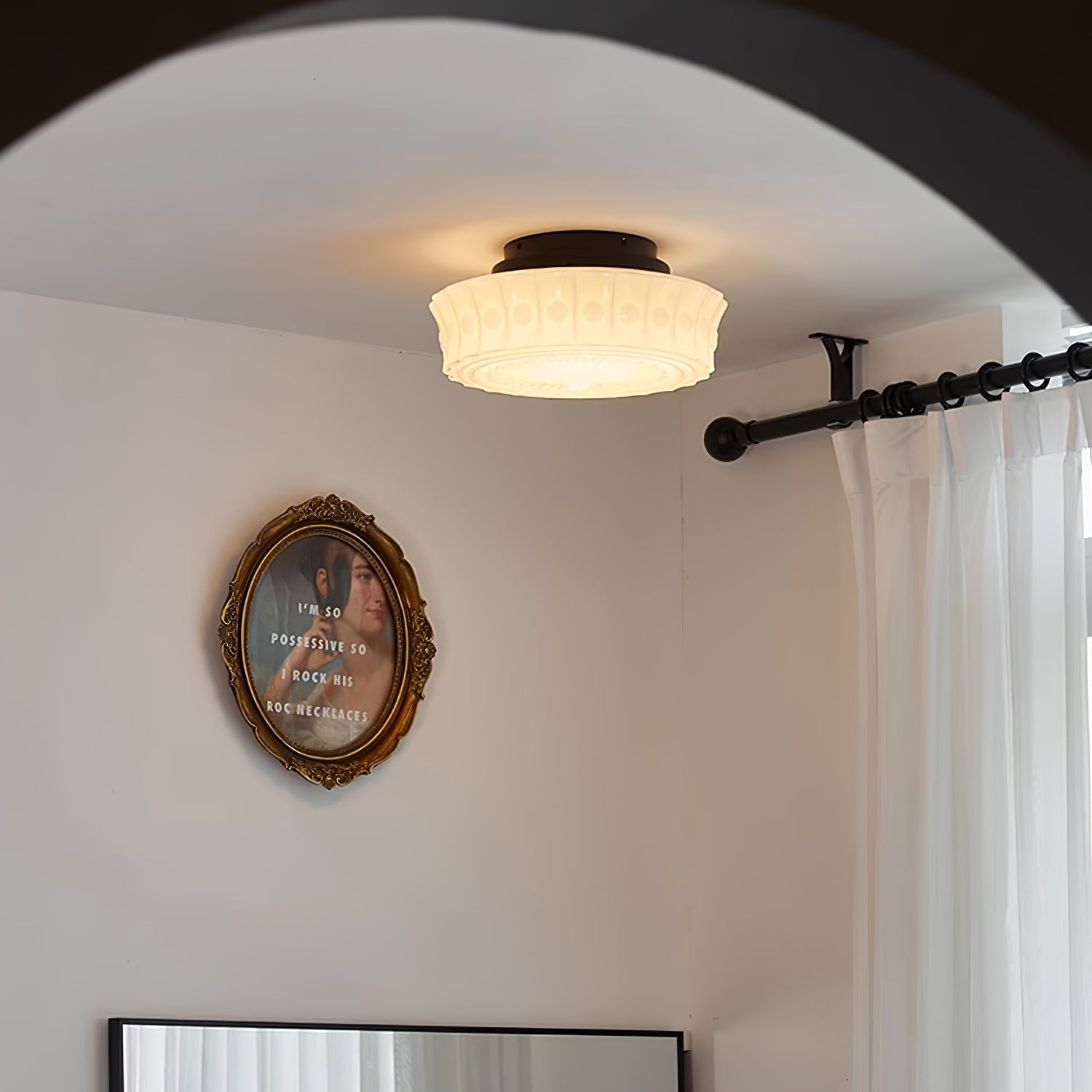 Norvale Charles Edwards Flush Mount Ceiling Light