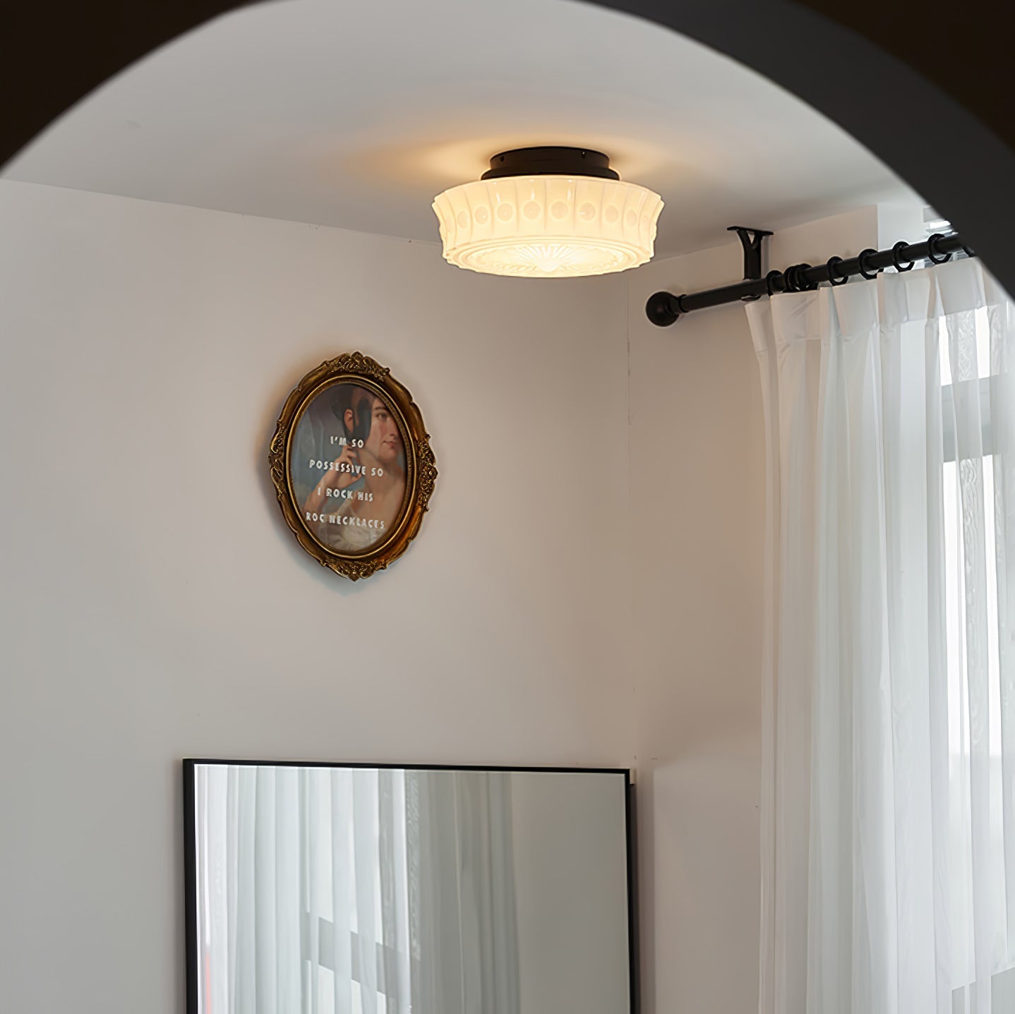 Norvale Charles Edwards Flush Mount Ceiling Light