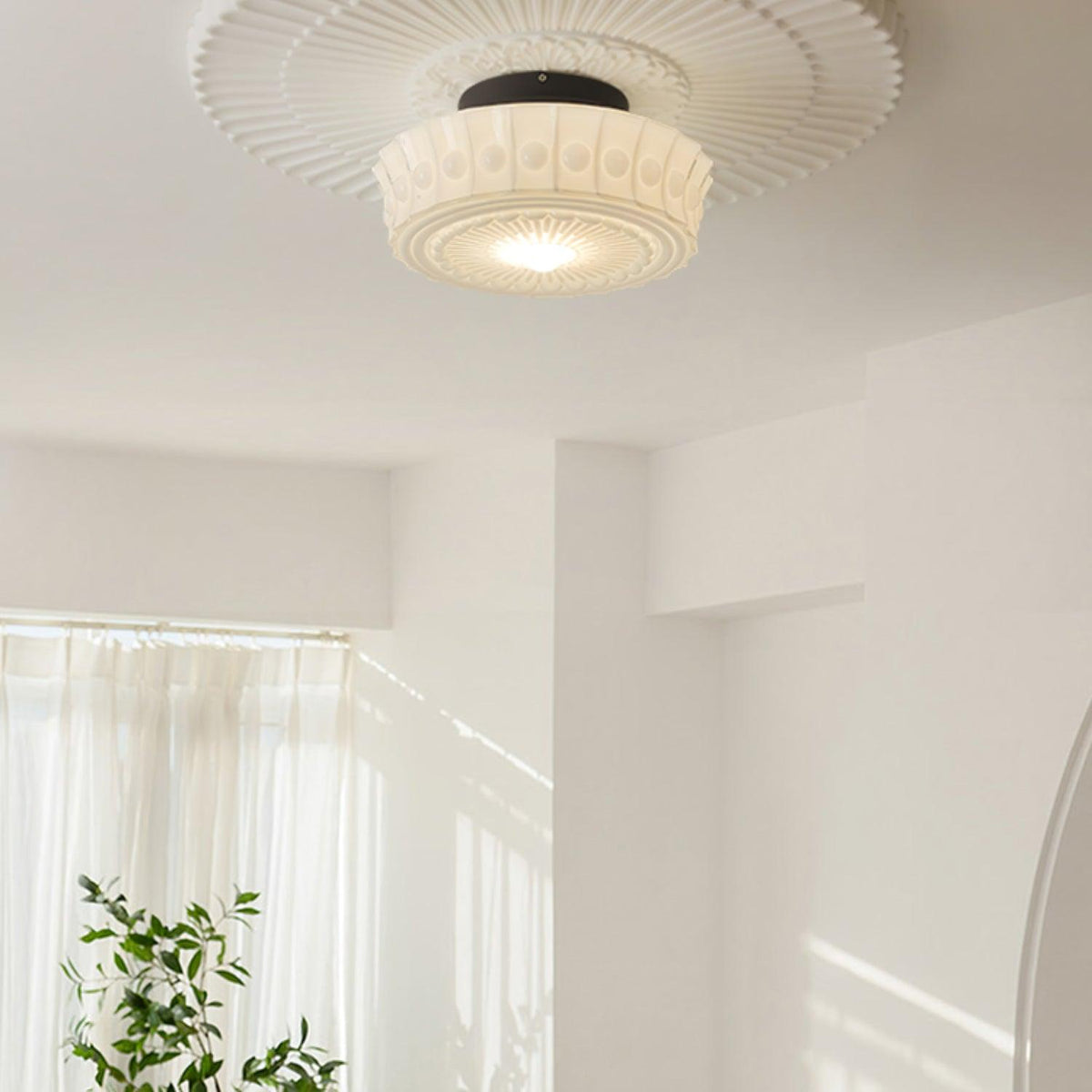 Norvale Charles Edwards Flush Mount Ceiling Light