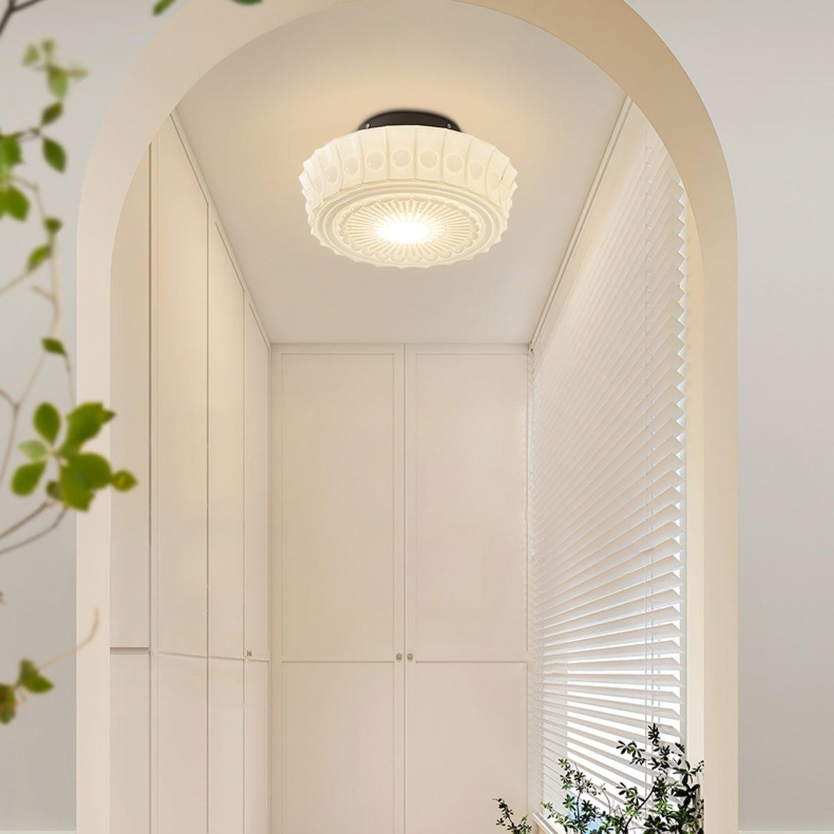 Norvale Charles Edwards Flush Mount Ceiling Light