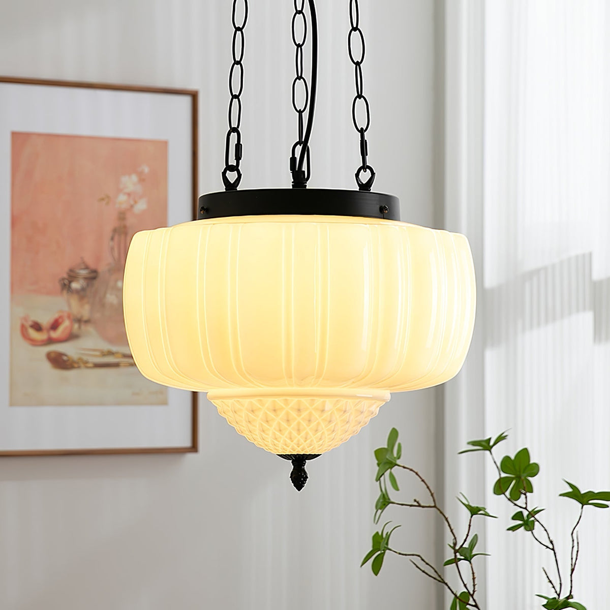 Yara Contemporary Glass Pendant Light