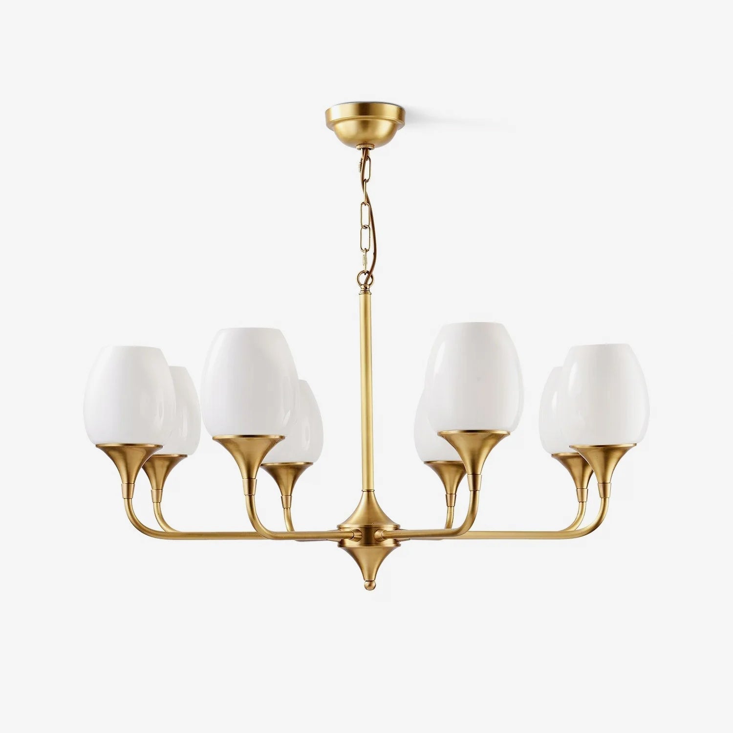 Gleam Elegant Brass Chandelier