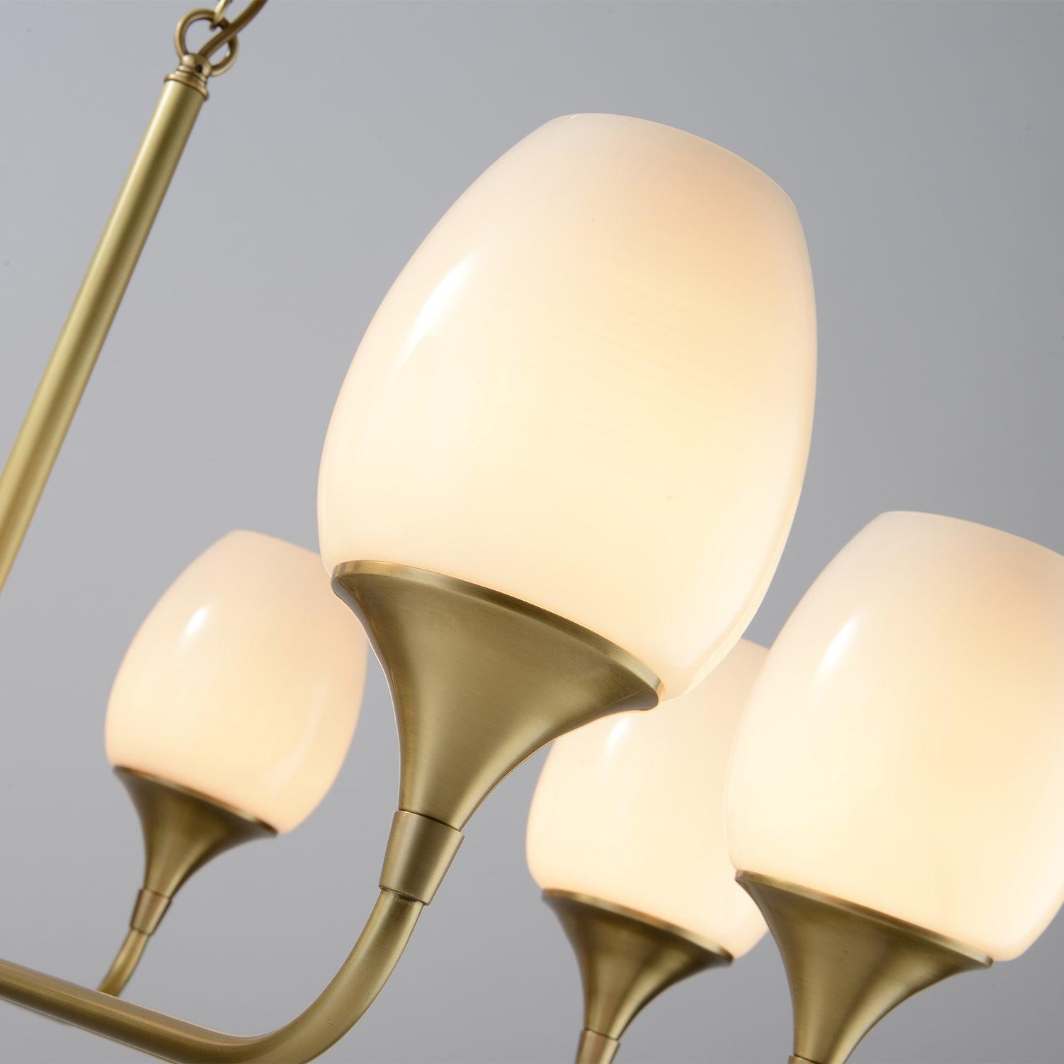 Gleam Elegant Brass Chandelier