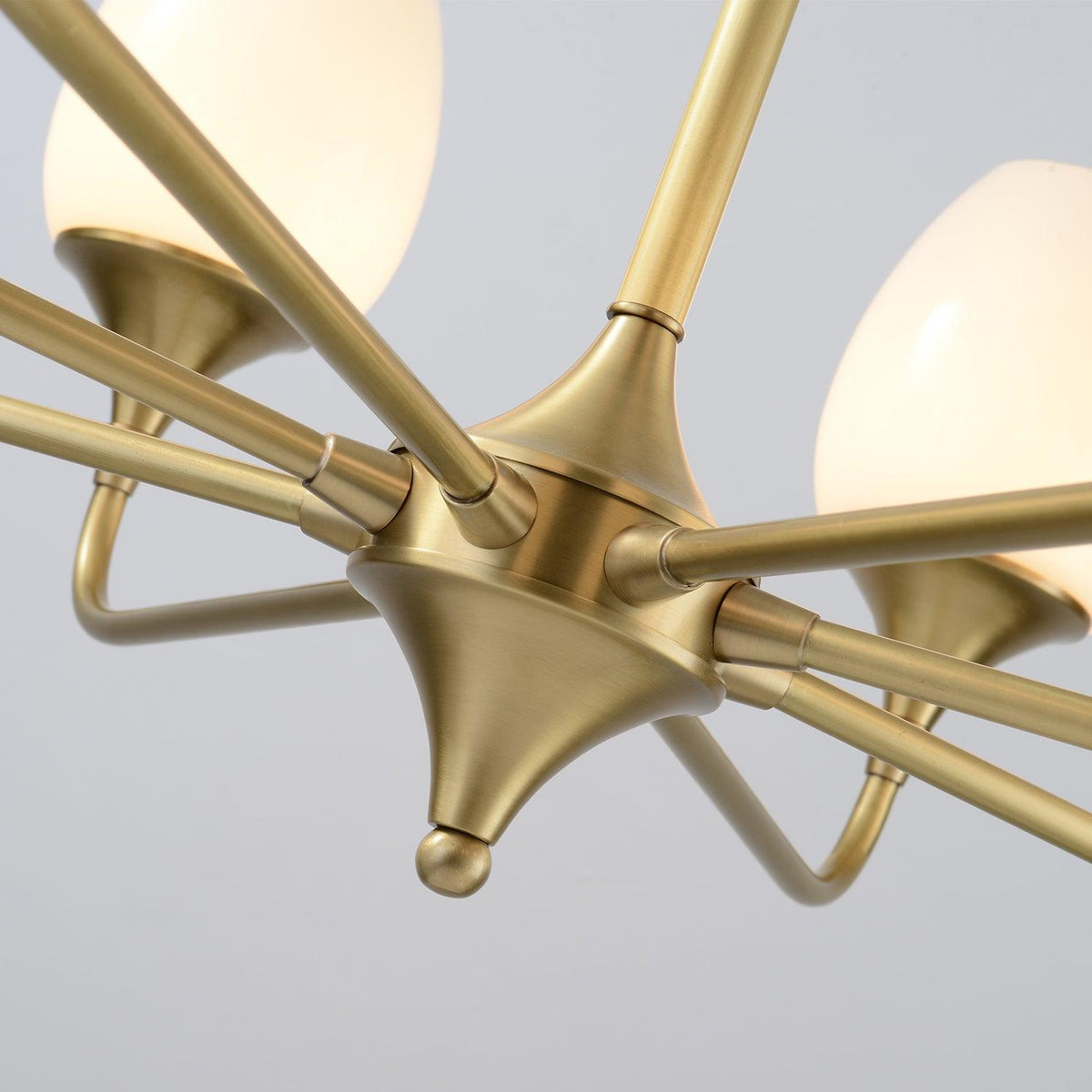 Gleam Elegant Brass Chandelier