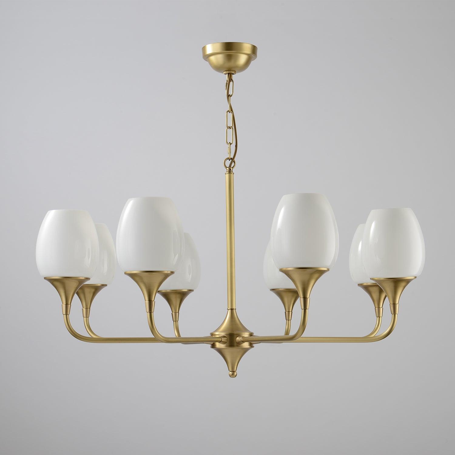 Gleam Elegant Brass Chandelier