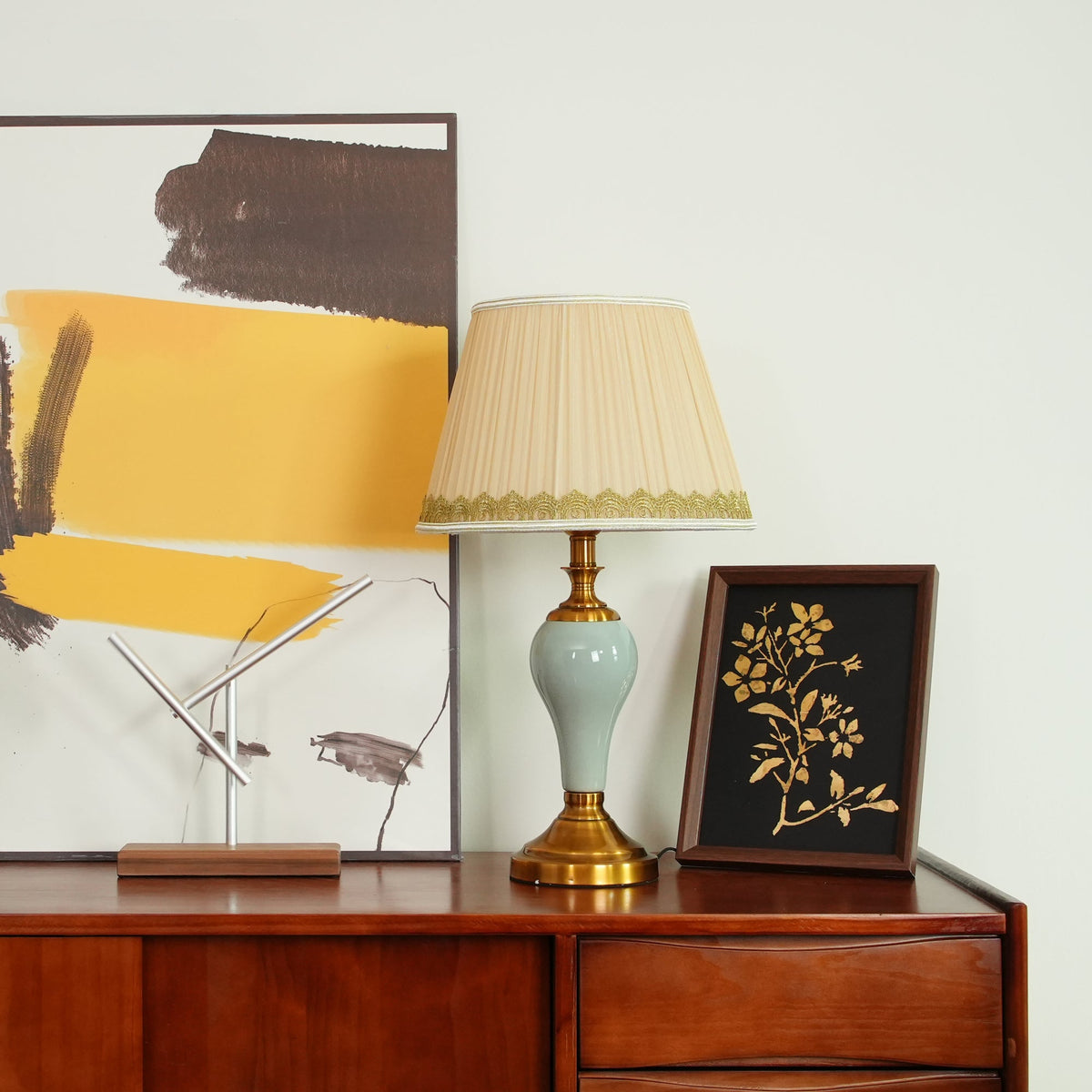 Mirova Ceramic Fabric Table Lamp