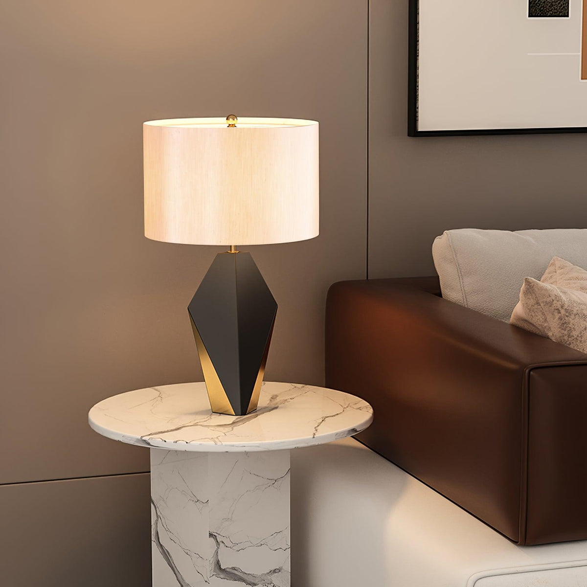 Prism Contemporary Fabric Table Lamp