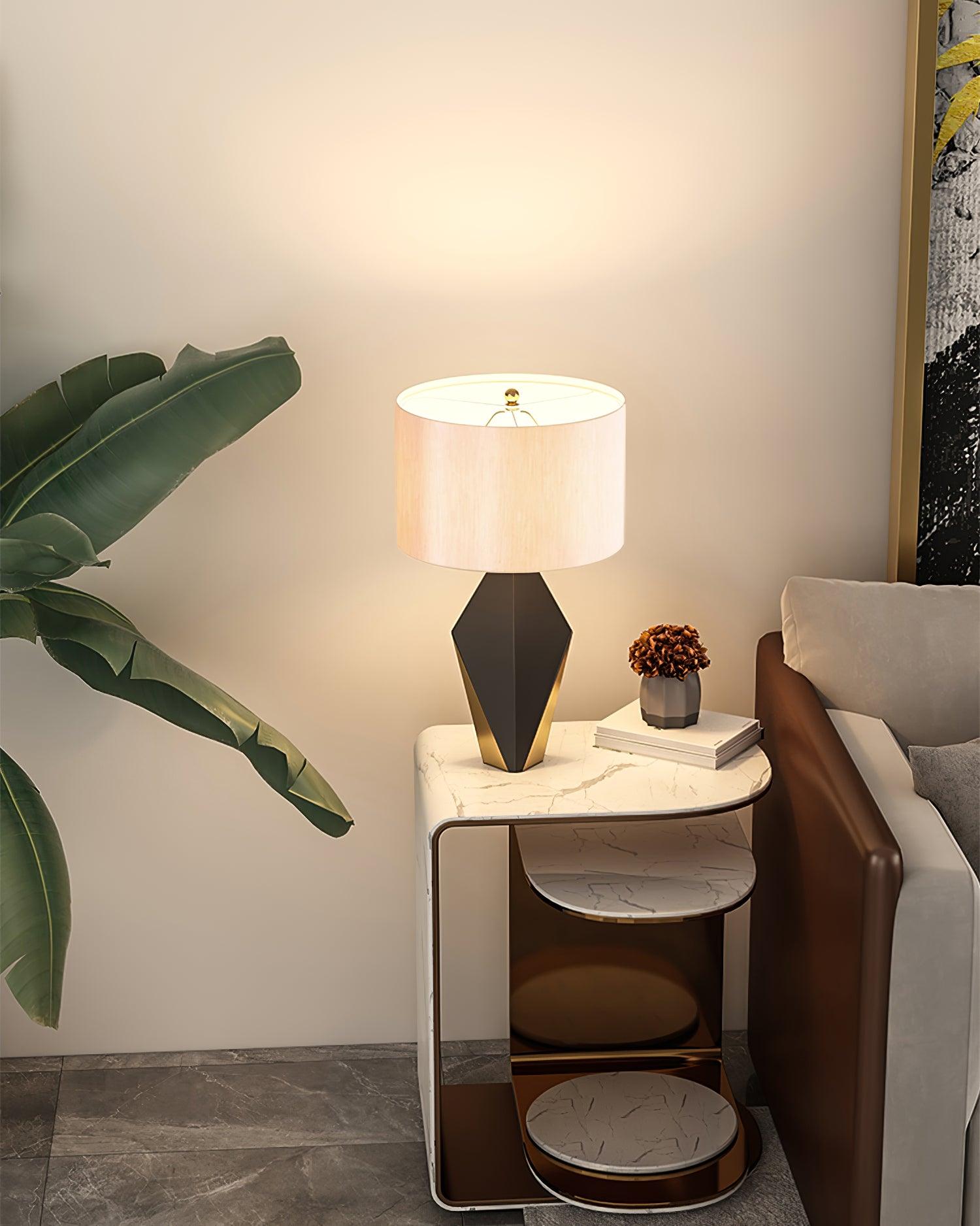 Prism Contemporary Fabric Table Lamp