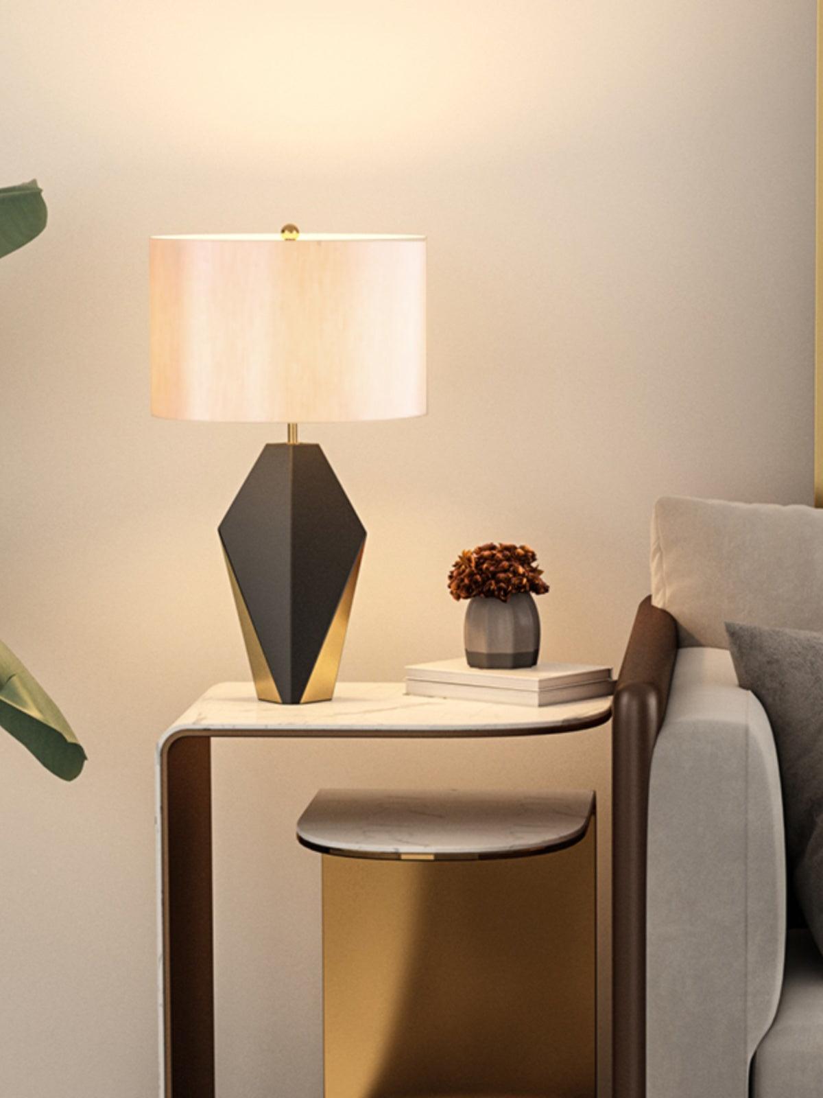 Prism Contemporary Fabric Table Lamp