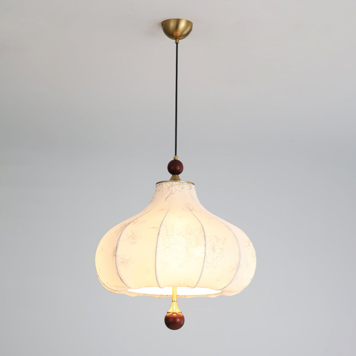Favian Vintage Wood Pendant Lamp