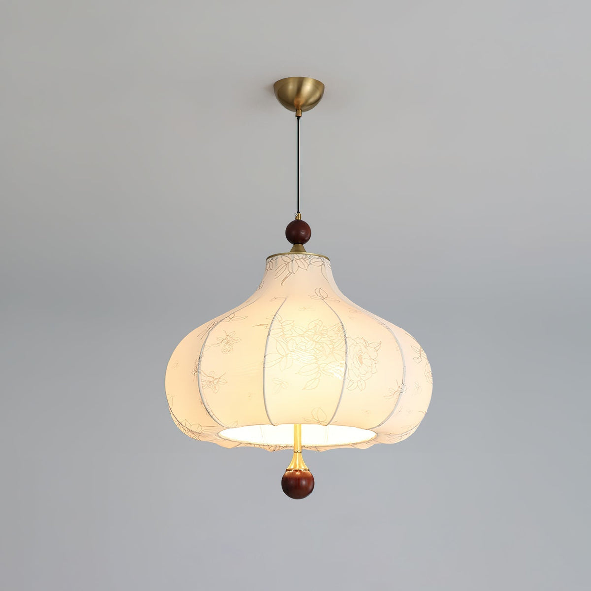 Favian Vintage Wood Pendant Lamp
