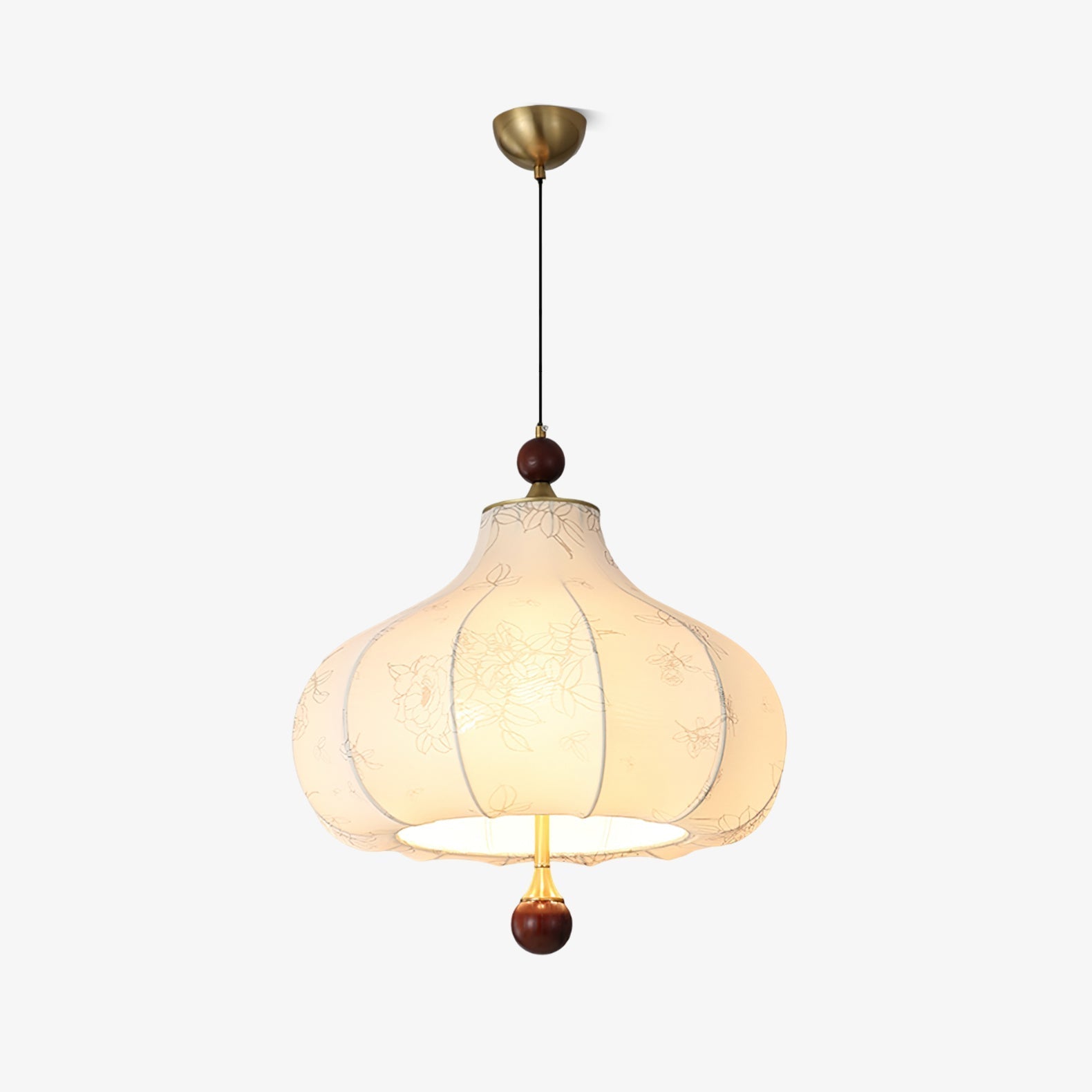 Favian Vintage Wood Pendant Lamp