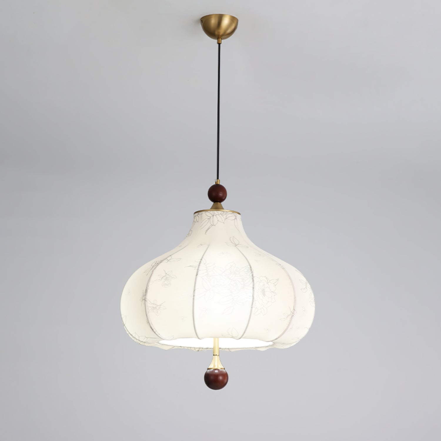 Favian Vintage Wood Pendant Lamp