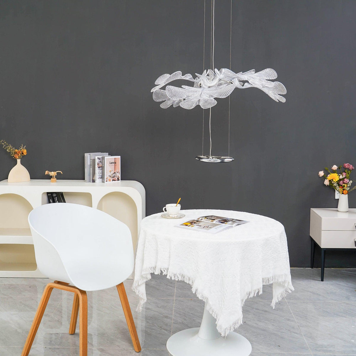 Ravis Chandelier Suspension Clear Leaf