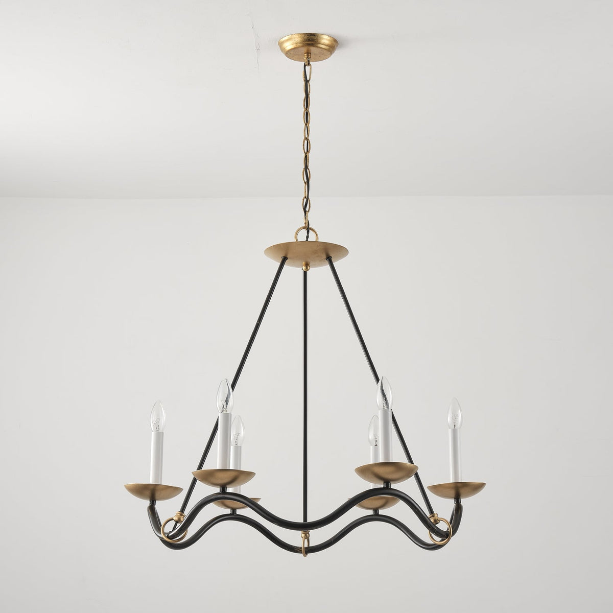 Evenor Elegance Vintage Brass Chandelier