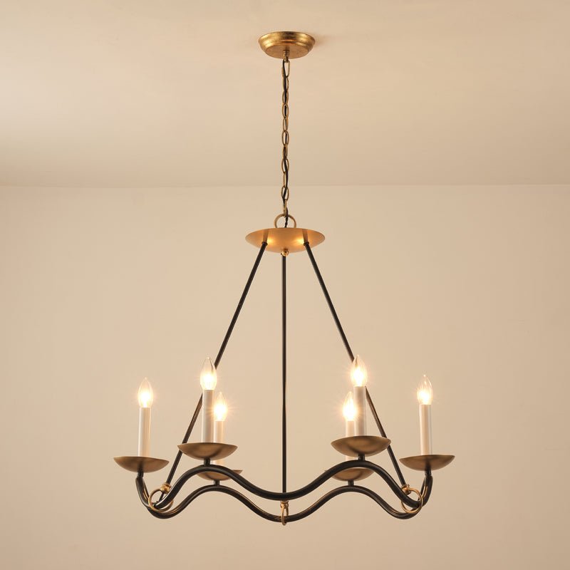 Evenor Elegance Vintage Brass Chandelier
