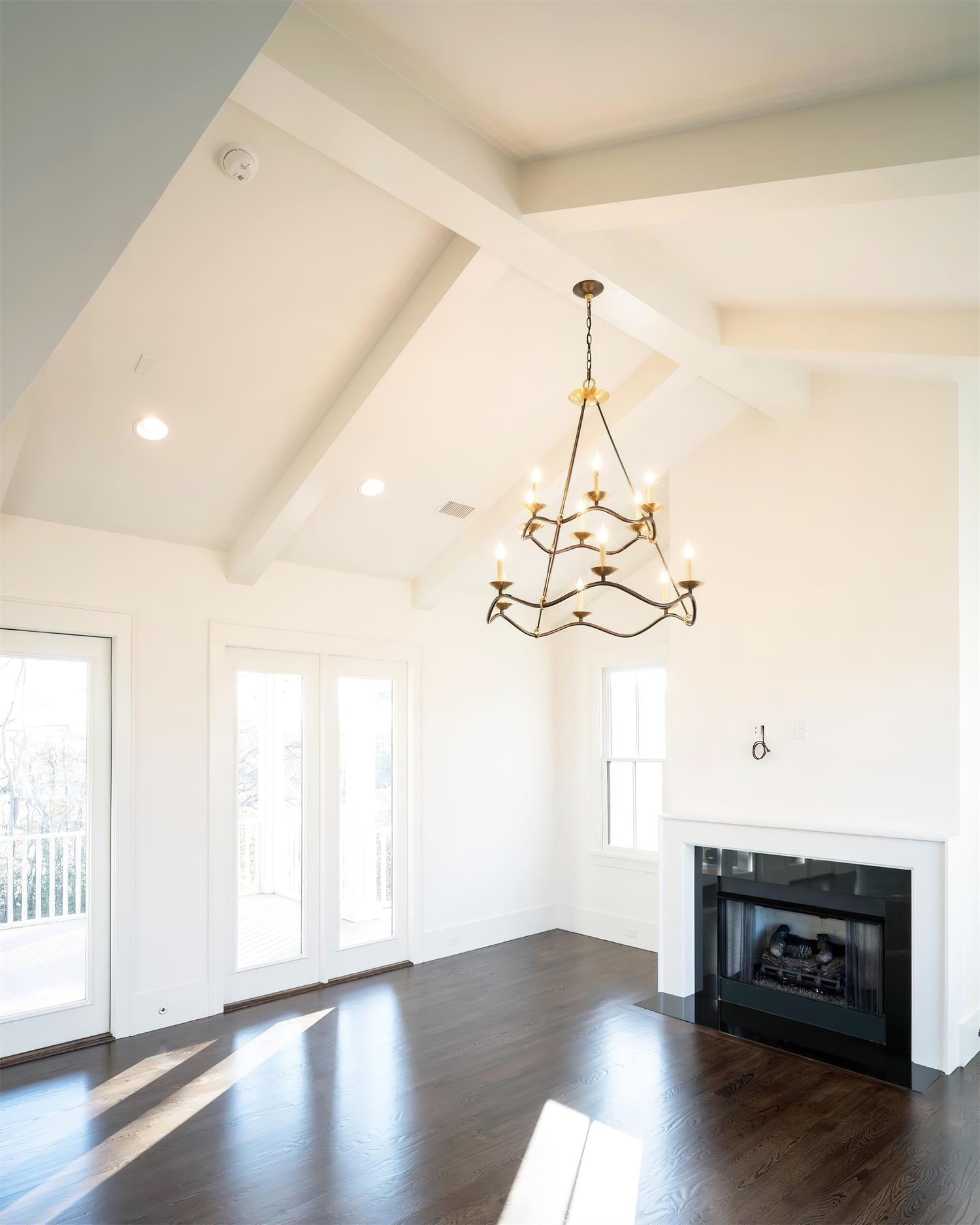 Juvin Two-Tier Candle Chandelier - Neutral Decor