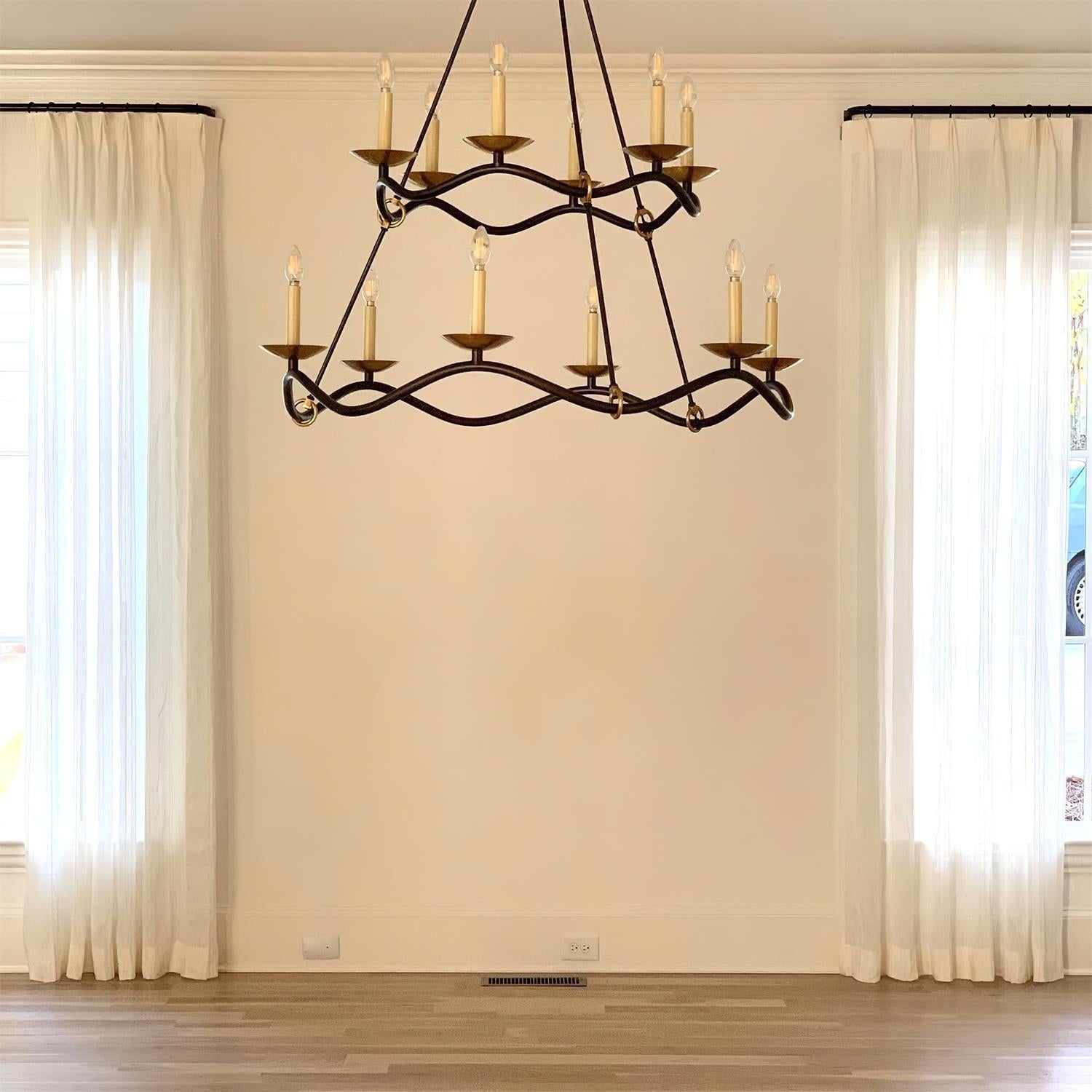 Juvin Two-Tier Candle Chandelier - Neutral Decor