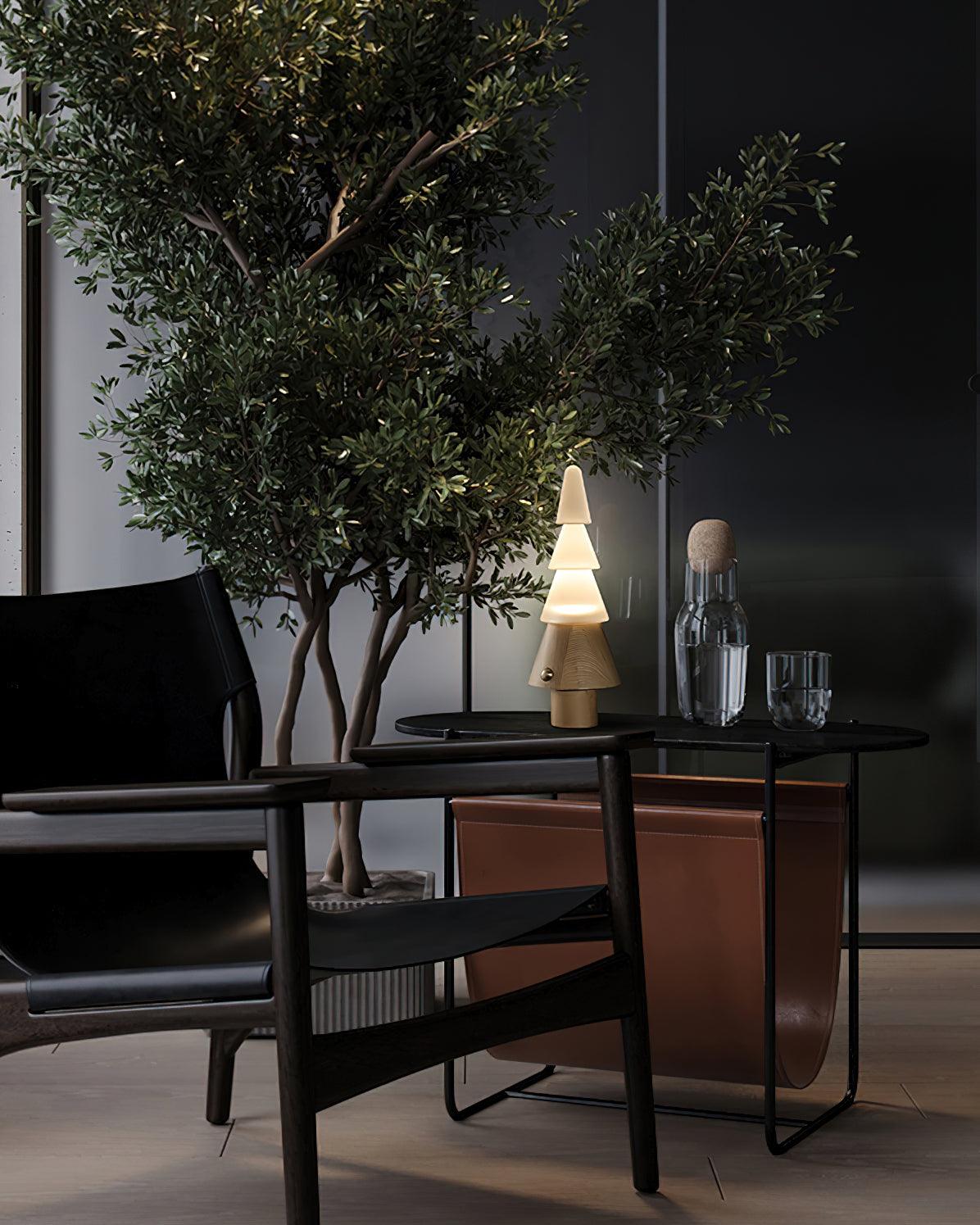 Elveette Modern Wood Table Lamp