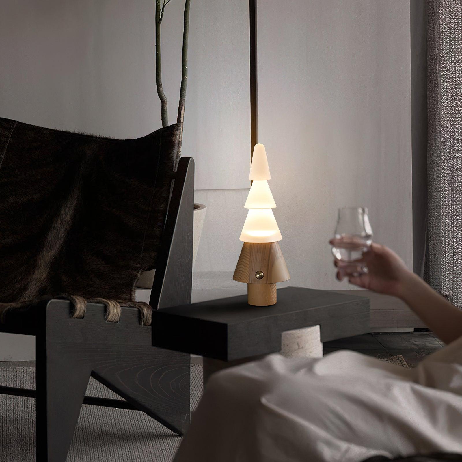 Elveette Modern Wood Table Lamp