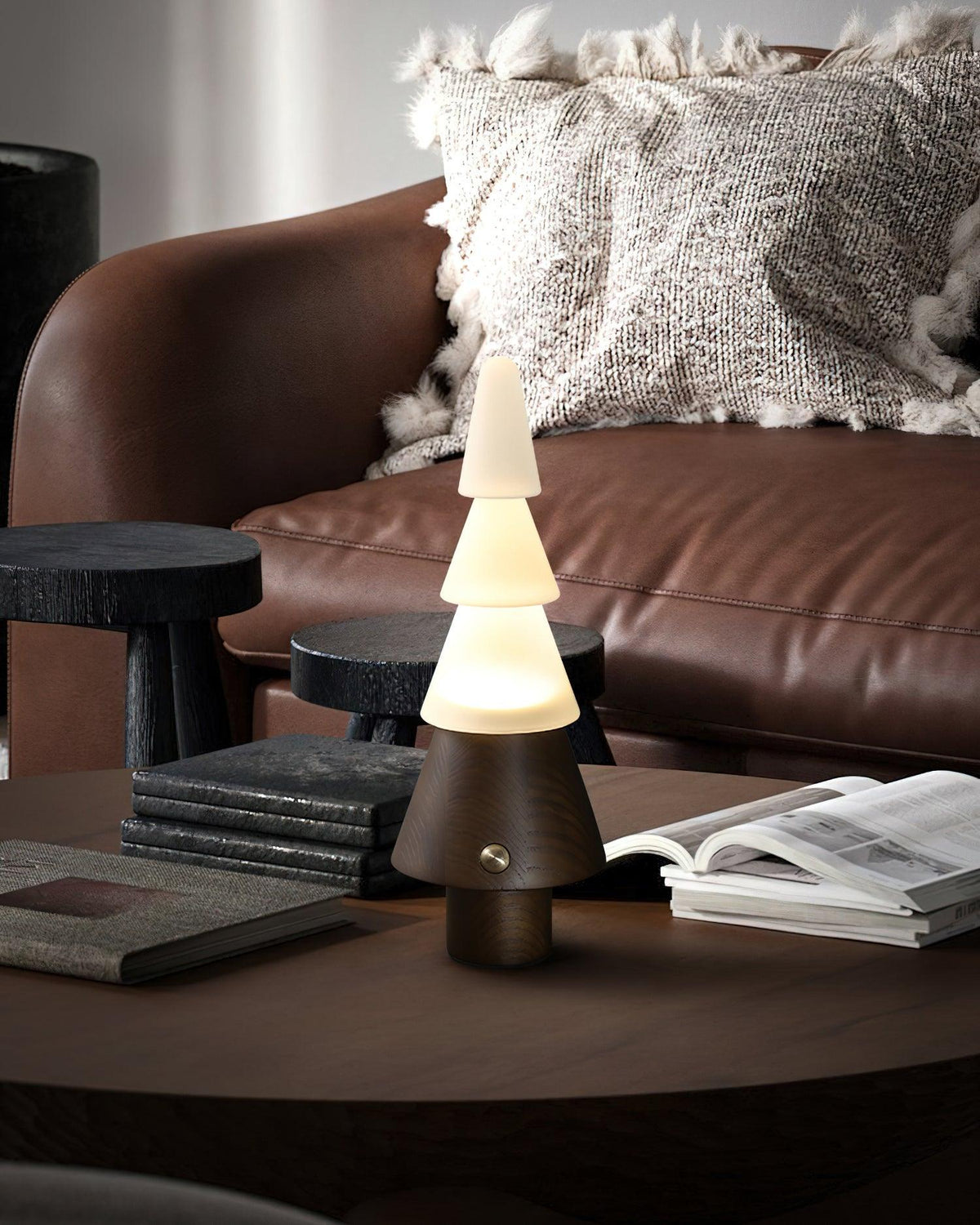 Elveette Modern Wood Table Lamp