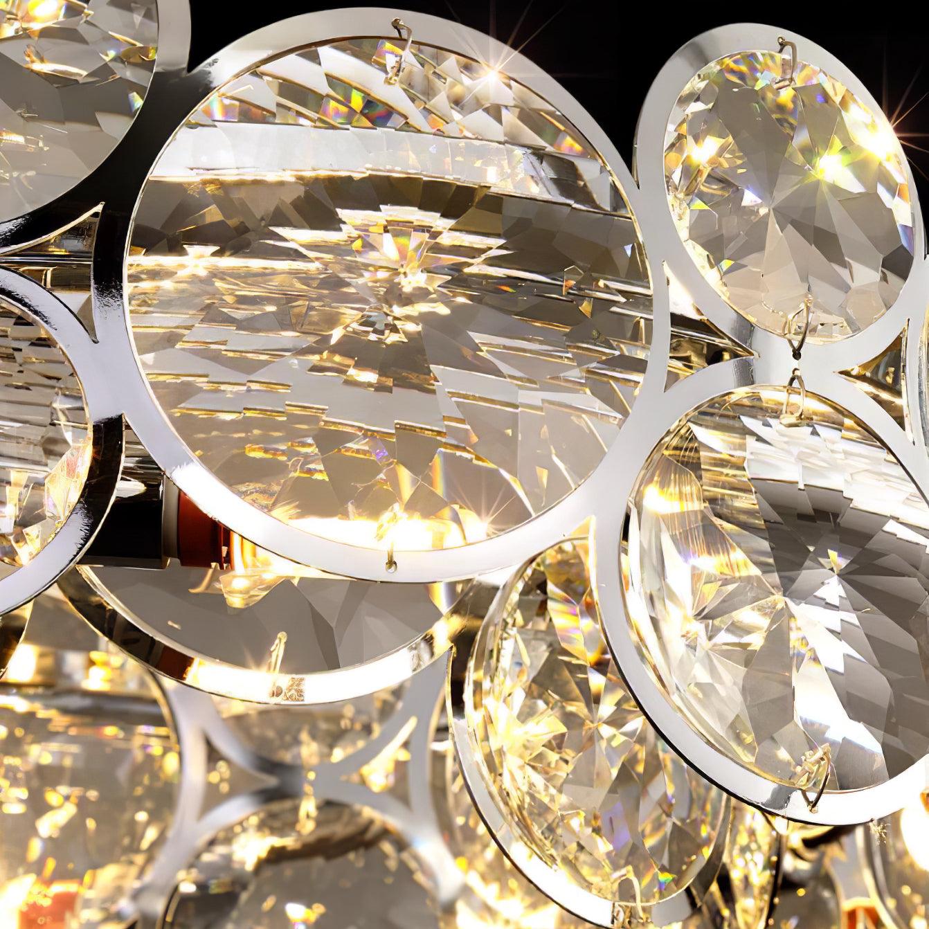 Cuthaiel Postmodern Luxury Round Chrome Crystal Chandelier