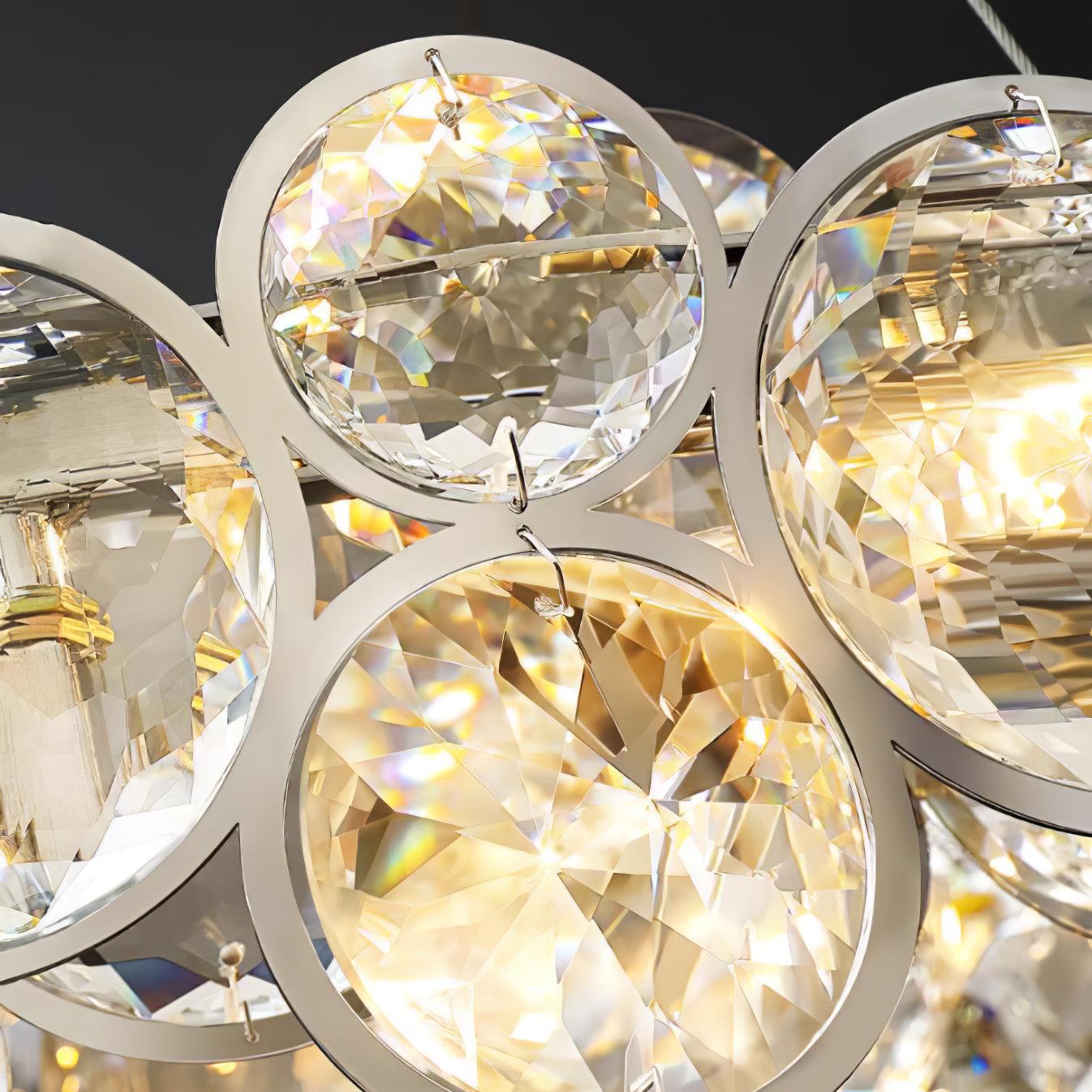 Cuthaiel Postmodern Luxury Round Chrome Crystal Chandelier