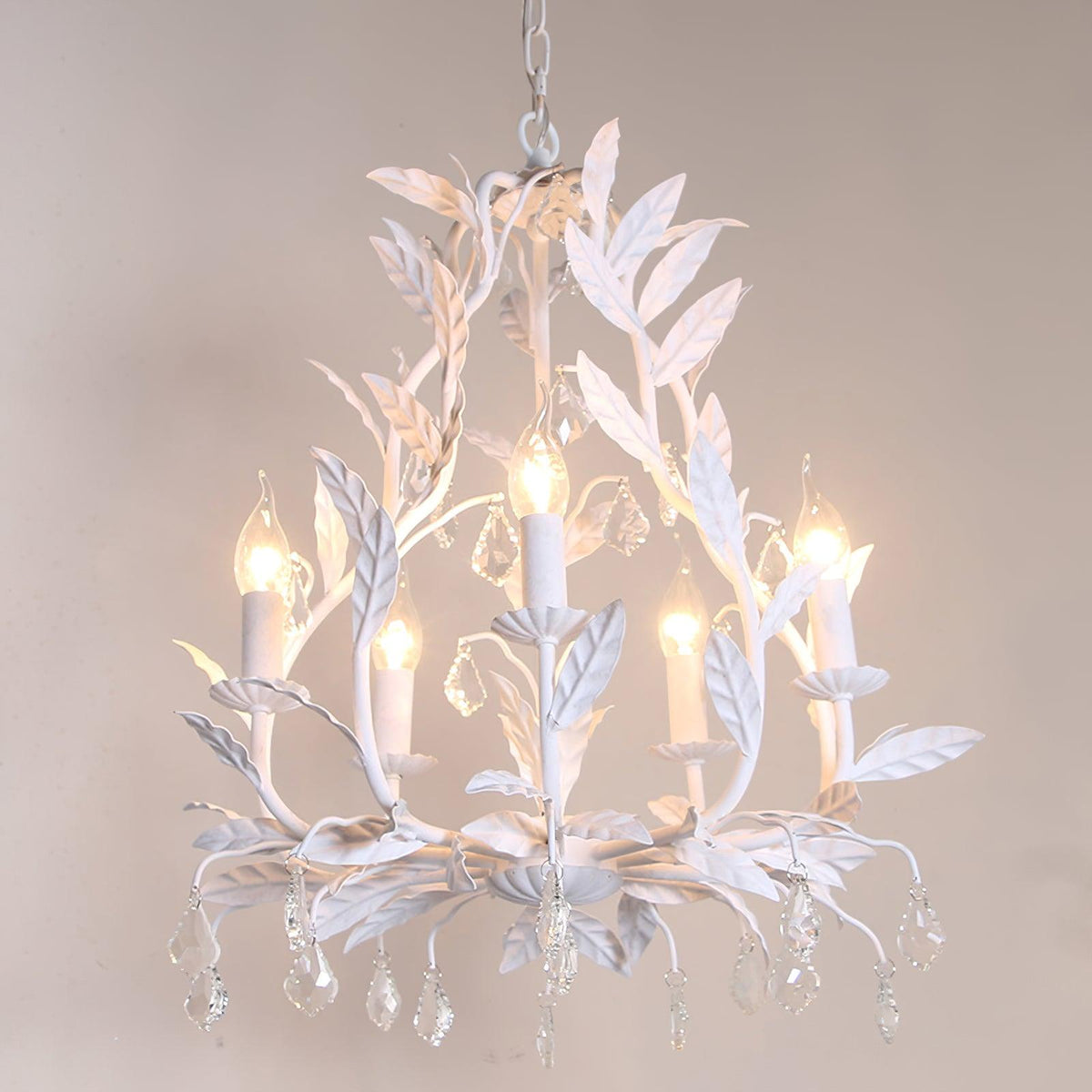 Sylvia Vintage Glass Chandelier