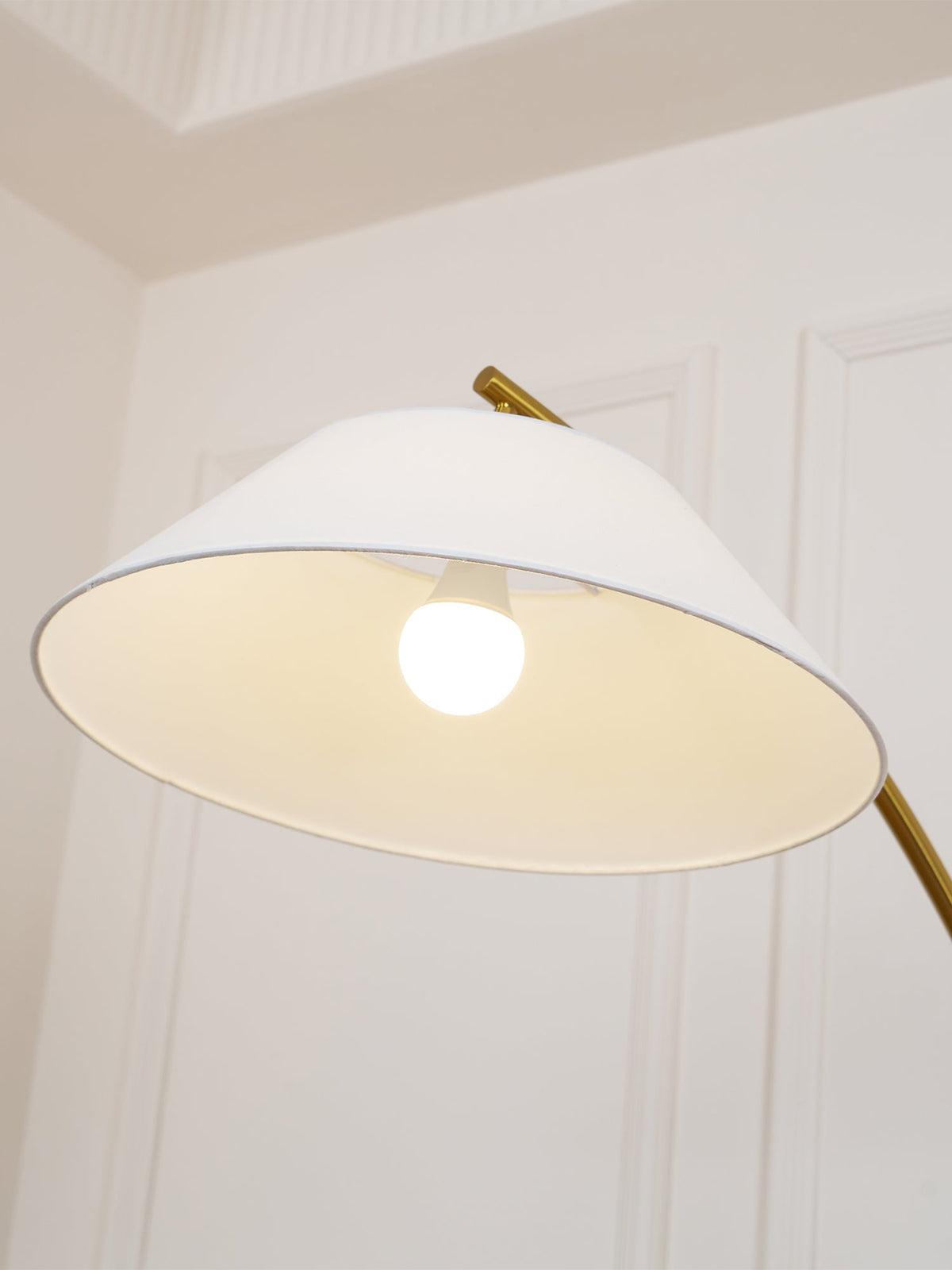 Veradin Steel Fabric Floor Lamp