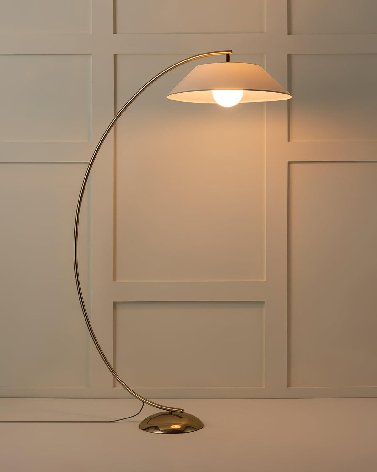 Veradin Steel Fabric Floor Lamp